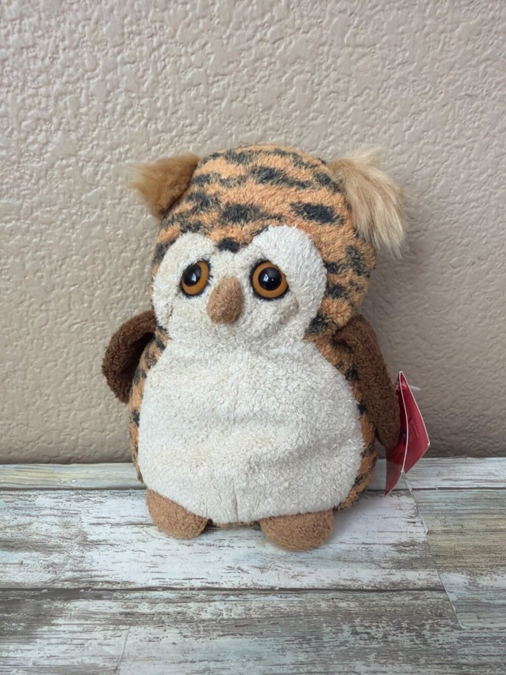 Russ Luv Pets Spotto Owl Plush w/ Tags Brown Spotted Stuffed Animal 5.5" w/Tags